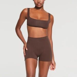 Raw Edge Intimates Micro Scoop Bralette | Espresso